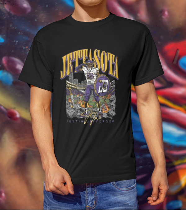 Justin Jefferson Jettasota Football Signature 18 T-Shirt