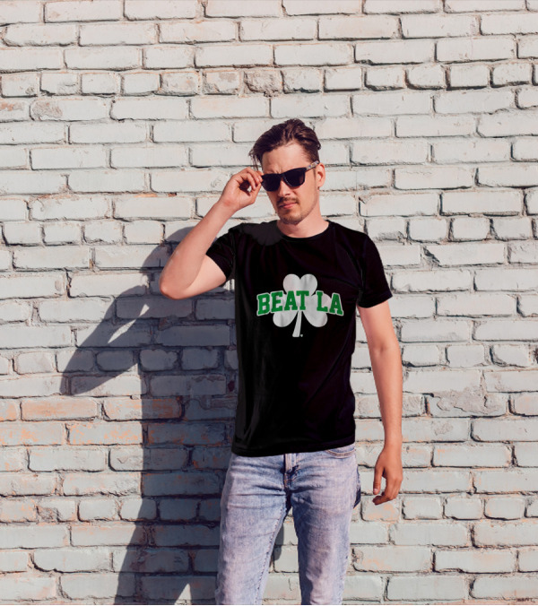 Beat LA Boston Celtics Shamrock T-Shirt