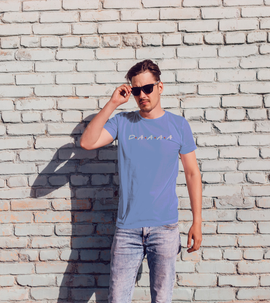 D•A•A•A•A Friends Style Typography T-Shirt