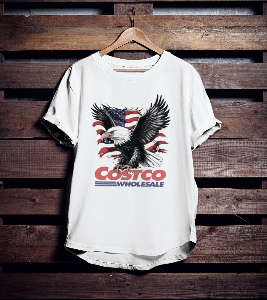 Costco Wholesale American Flag Eagle T-Shirt