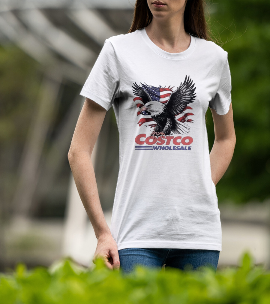 Costco Wholesale American Flag Eagle T-Shirt