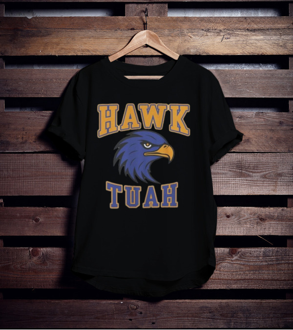 Hawk Tuah Team Spirit Blue Eagle T-Shirt