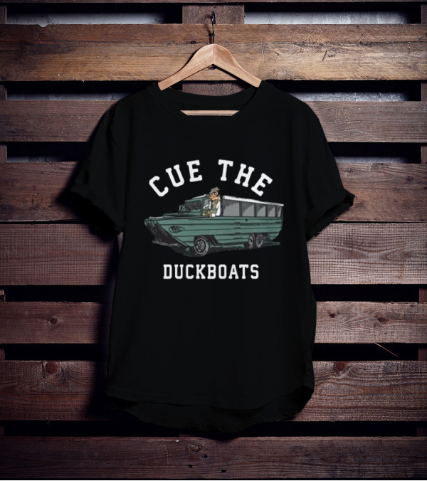 Cue The Duckboats Boston Celtics T-Shirt
