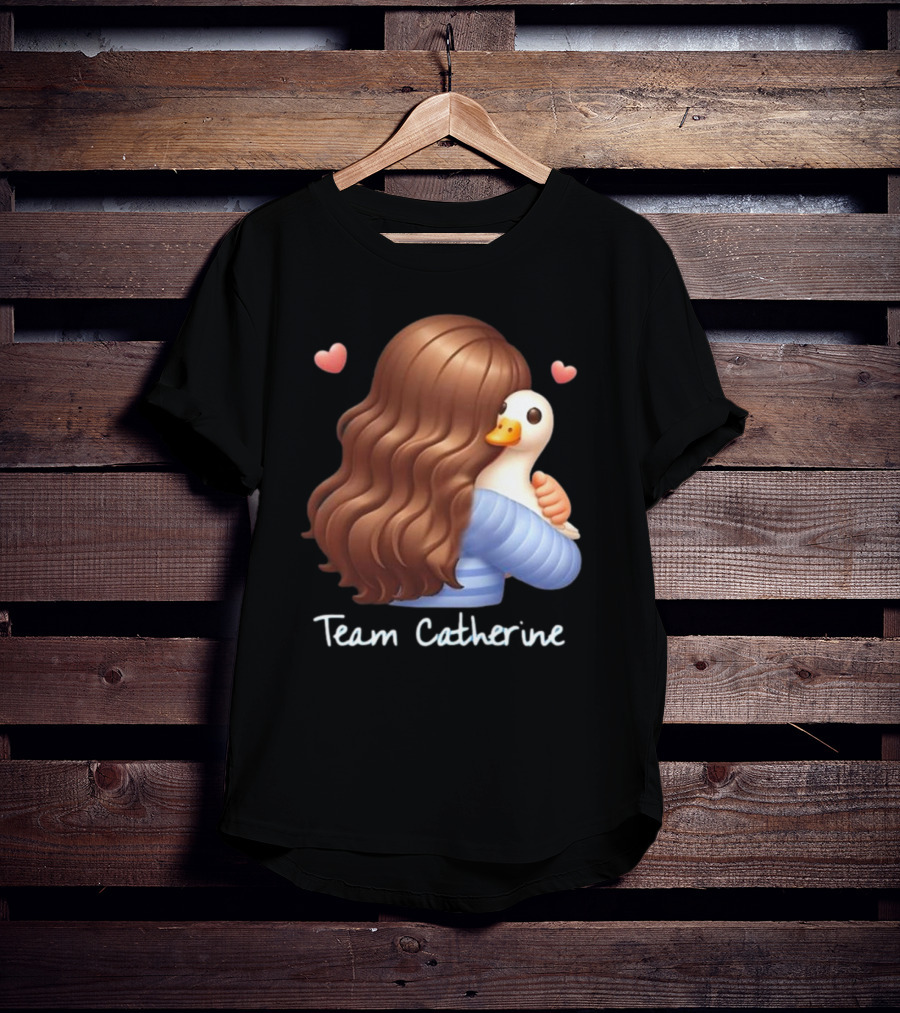 Team Catherine Real Housewives Recaps Duck Emoji Hearts T-Shirt