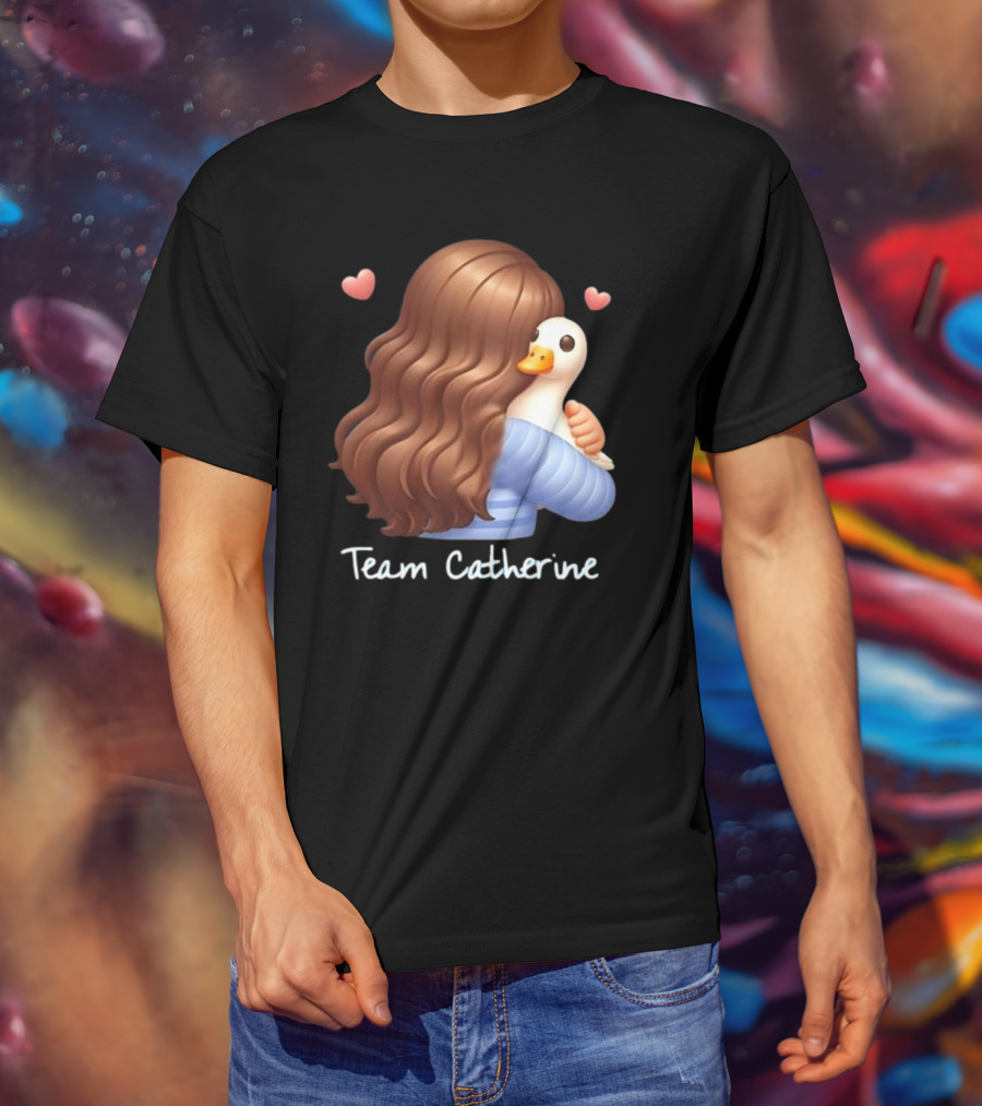Team Catherine Real Housewives Recaps Duck Emoji Hearts T-Shirt