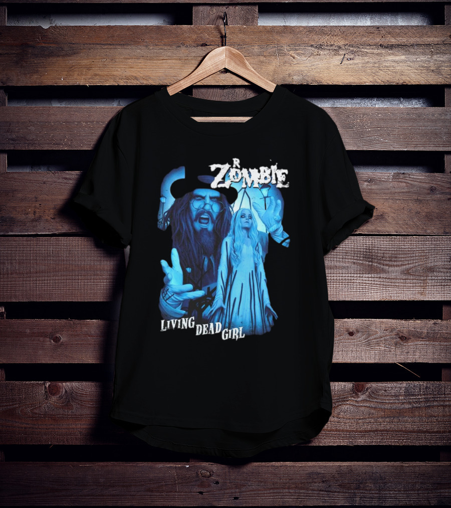Rob Zombie Living Dead Girl Blue Gothic Horror T-Shirt
