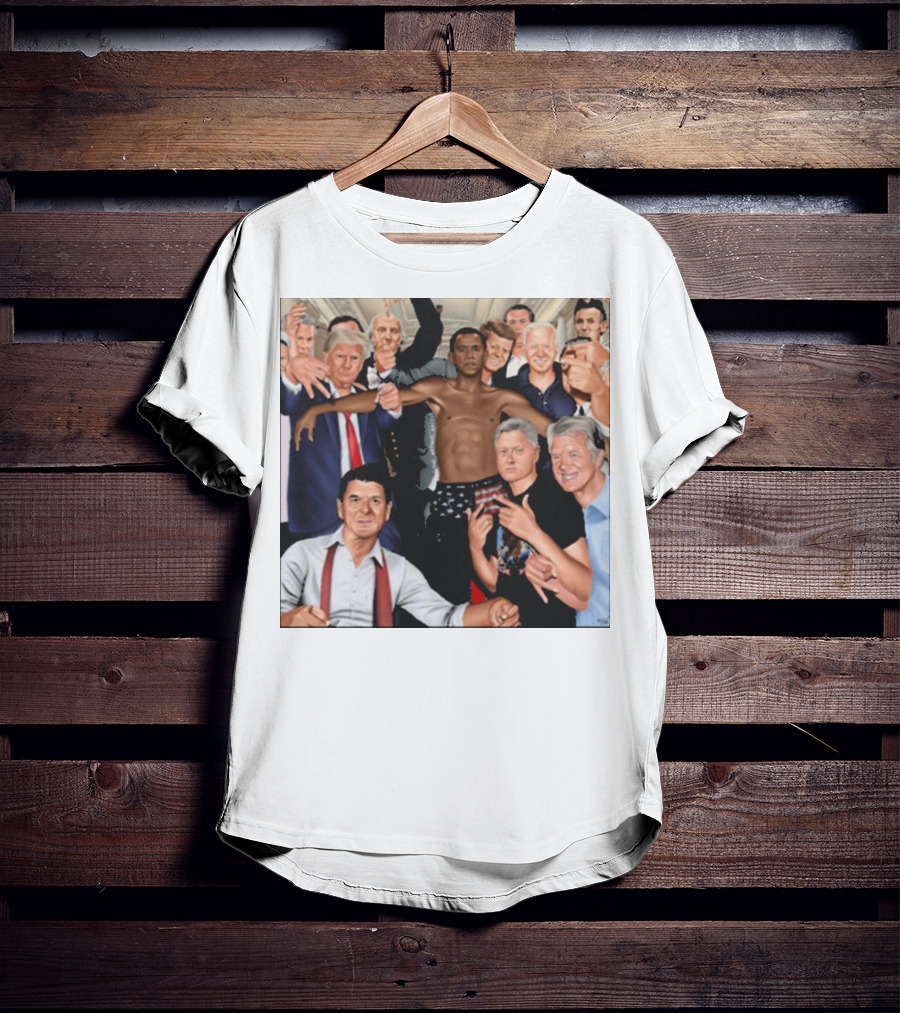 The Wright Artist Glory Boyz U.S. Political Leaders Group Photo T-Shirt