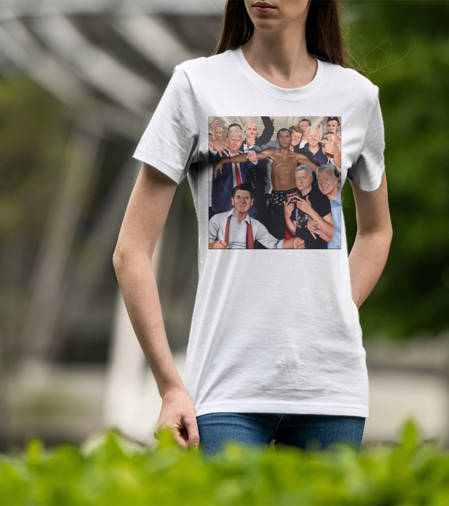The Wright Artist Glory Boyz U.S. Political Leaders Group Photo T-Shirt