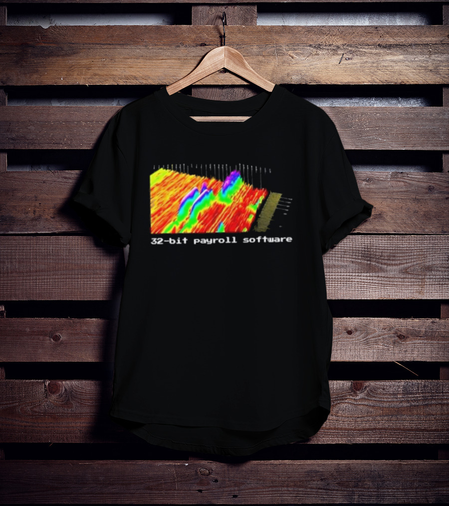 Ayush S Joinwarp 32-Bit Payroll Software Rainbow Spectrum Visualization T-Shirt