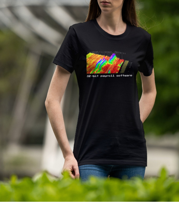 Ayush S Joinwarp 32-Bit Payroll Software Rainbow Spectrum Visualization T-Shirt