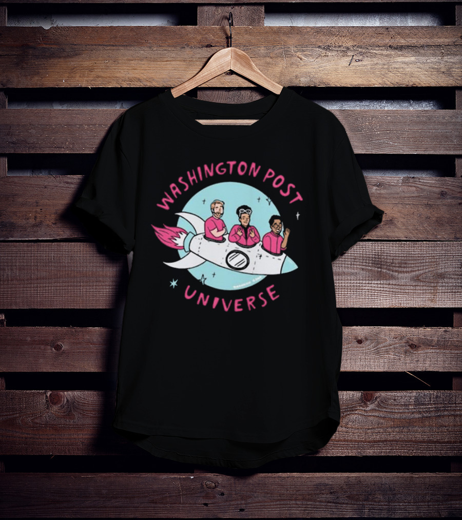 Washington Post Universe Rocket T-Shirt