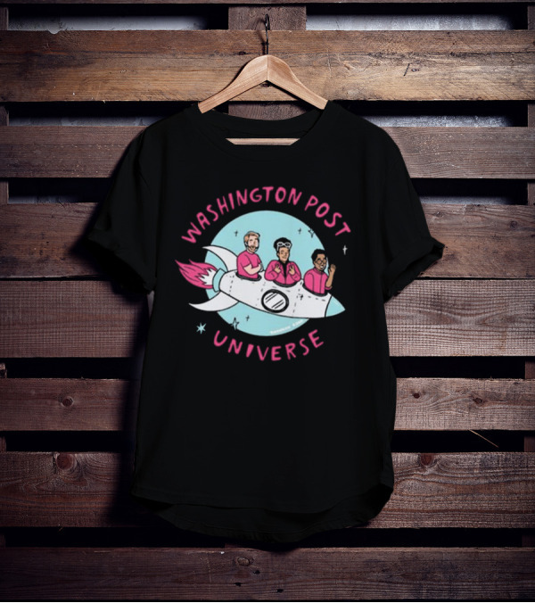 Washington Post Universe Rocket T-Shirt