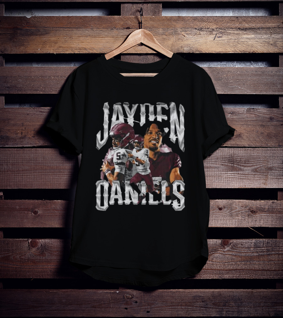 Jayden Daniels Football Action T-Shirt