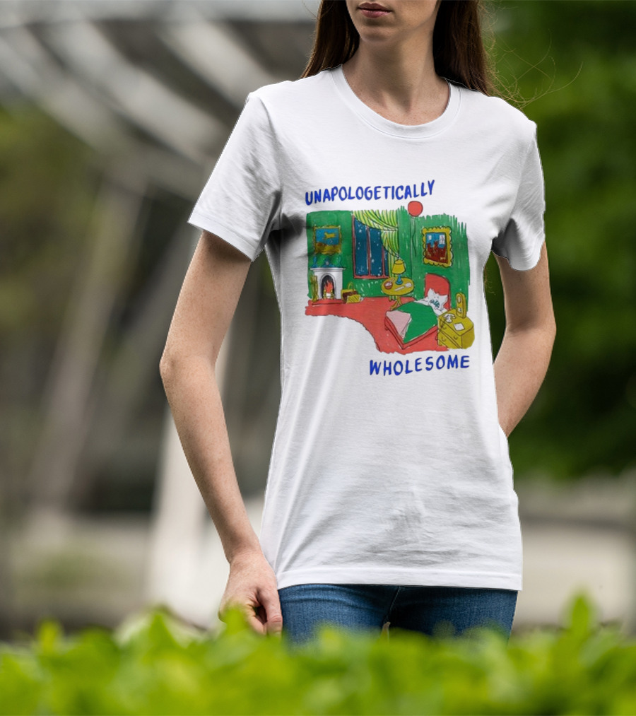 Unapologetically Wholesome Cozy Bedroom Scene T-Shirt