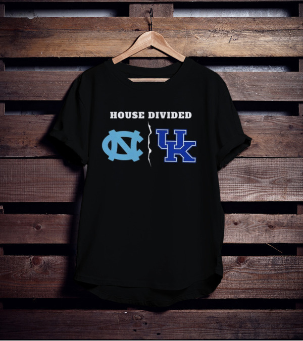 House Divided North Carolina Tar Heels Kentucky Wildcats T-Shirt