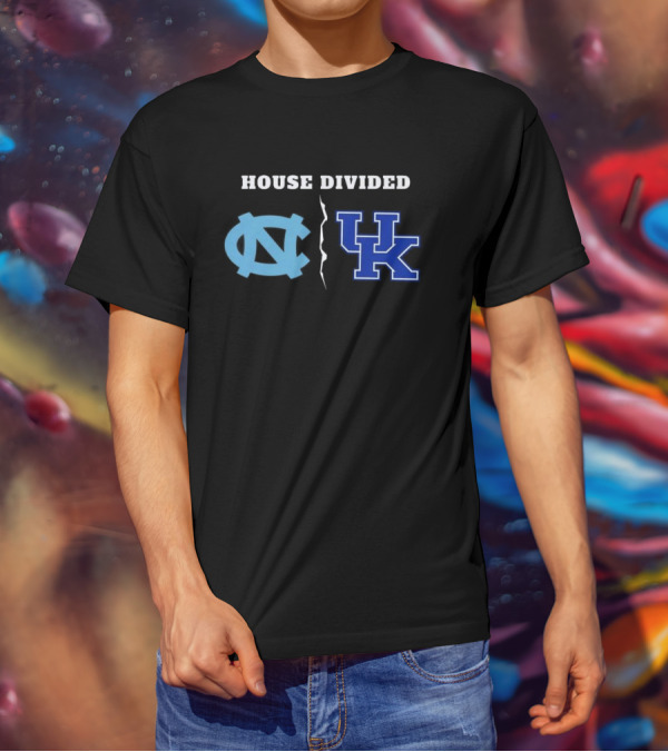House Divided North Carolina Tar Heels Kentucky Wildcats T-Shirt