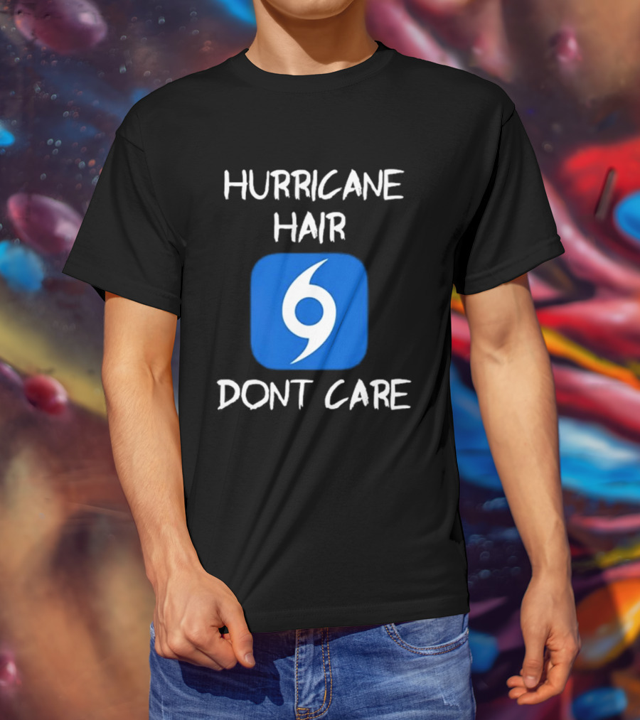 Hurricane Hair Don't Care Blue T-Shirt