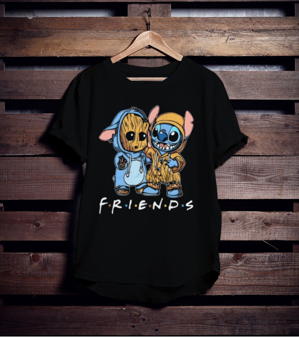 Stitch And Groot Disney Marvel Friends Best Buddies T-Shirt