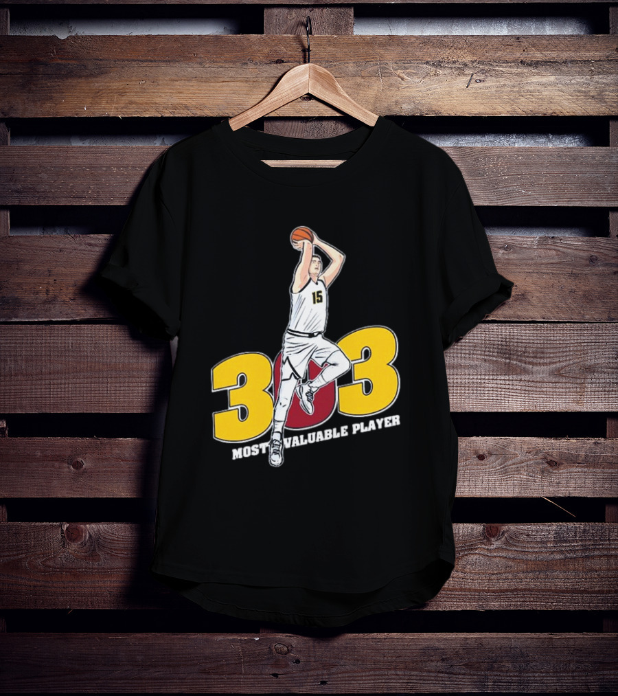 Nikola Jokic 303 Most Valuable Player Basketball 15 T-Shirt