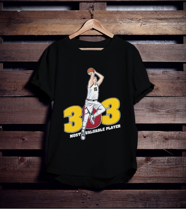 Nikola Jokic 303 Most Valuable Player Basketball 15 T-Shirt