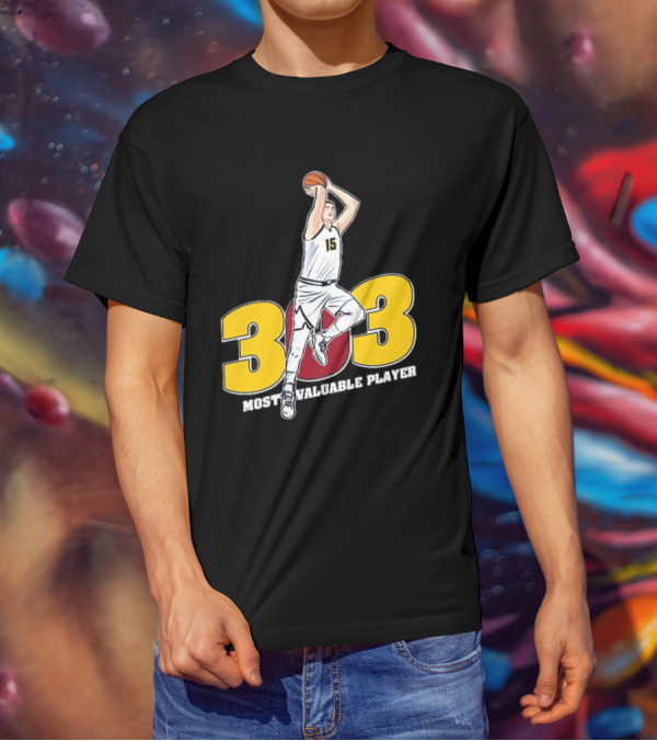 Nikola Jokic 303 Most Valuable Player Basketball 15 T-Shirt