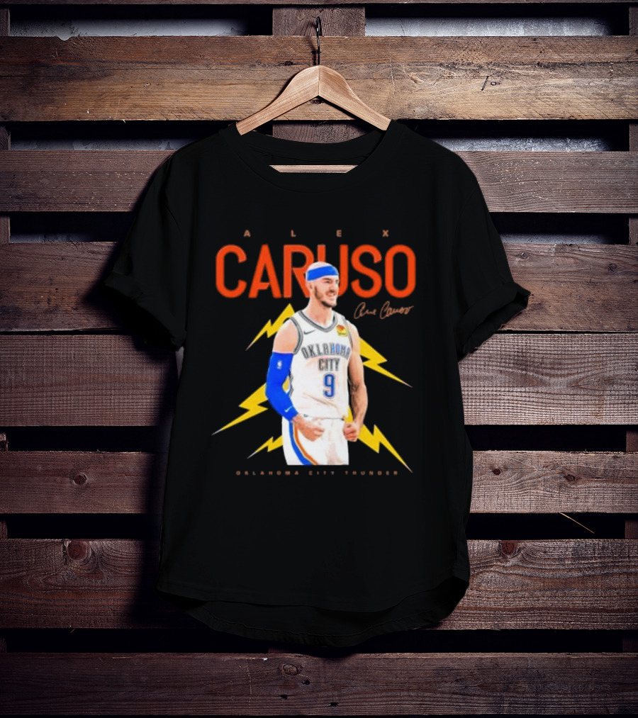 Alex Caruso Oklahoma City Thunder Basketball Superstar Signature T-Shirt