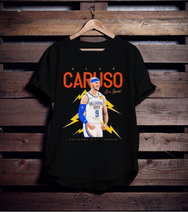 Alex Caruso Oklahoma City Thunder Basketball Superstar Signature T-Shirt