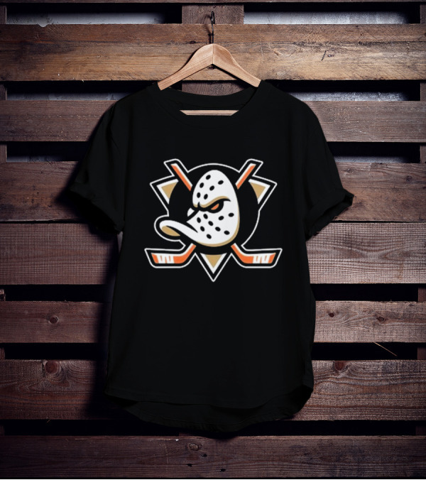 Anaheim Ducks Classic Hockey Mask Emblem Essential T-Shirt