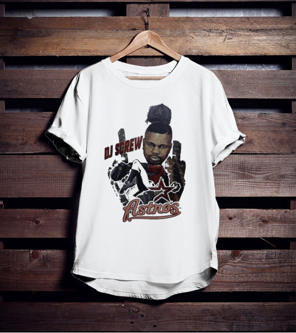 Astros DJ Screw Tribute With Star Icon T-Shirt