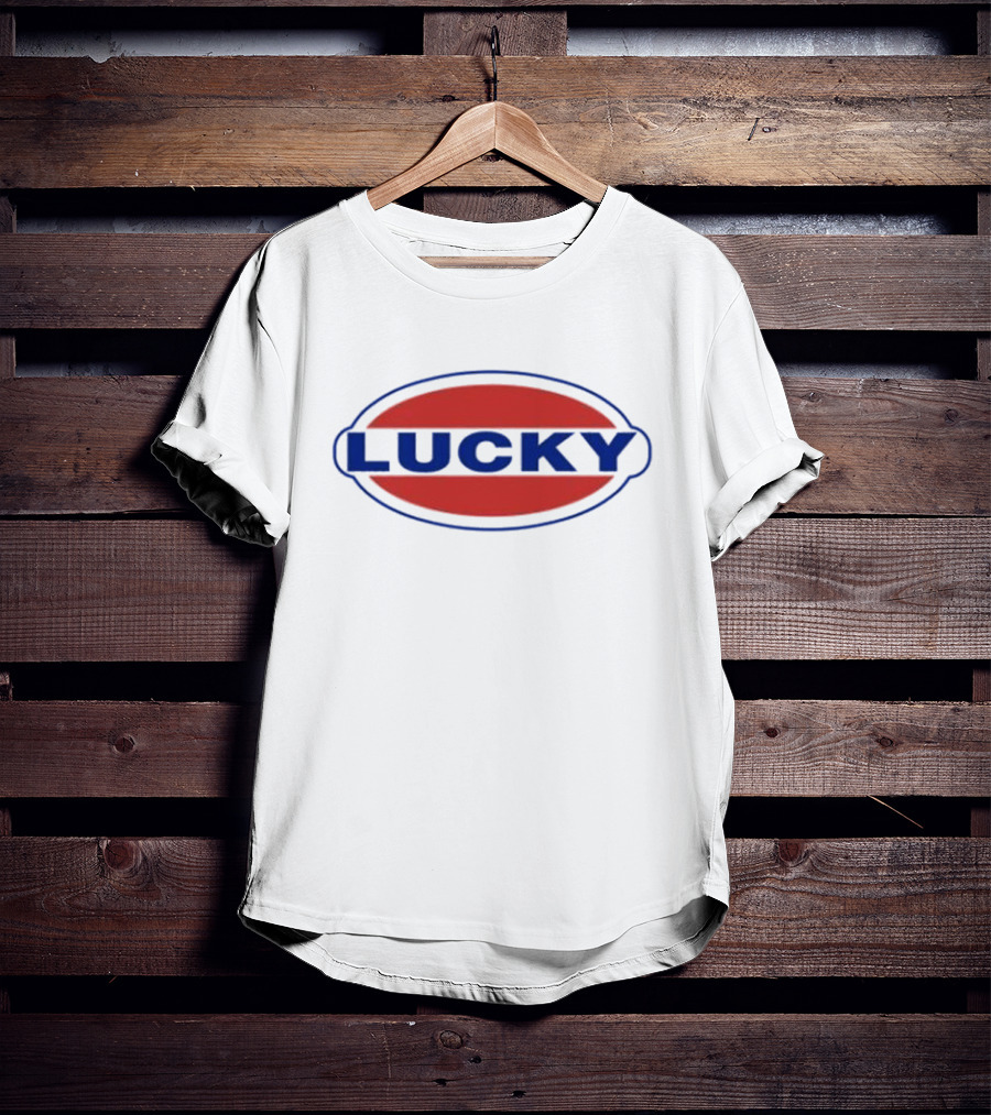 Halsey Wearing Lucky Red And Blue Oval T-Shirt