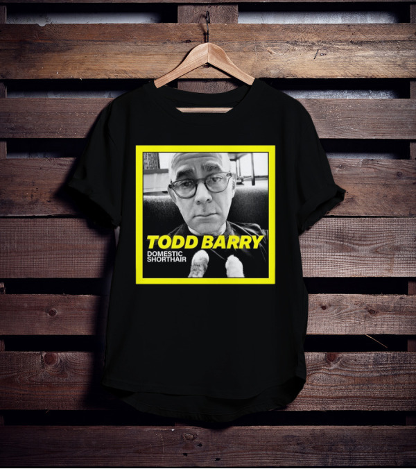 Todd Barry Domestic Shorthair Portrait With Cat Paws T-Shirt