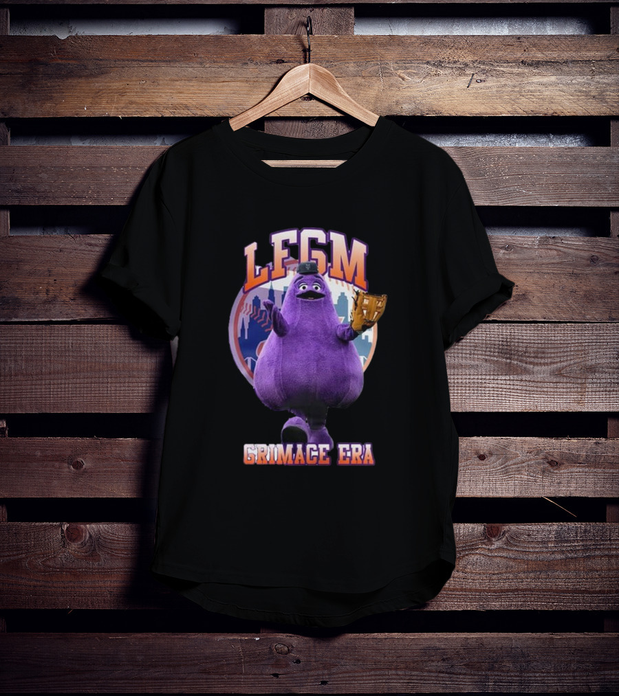 LFGM Grimace Era Mets Baseball Crossover T-Shirt