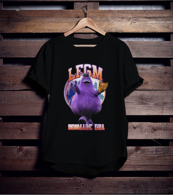 LFGM Grimace Era Mets Baseball Crossover T-Shirt