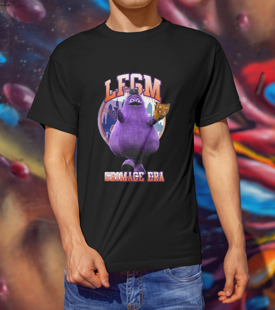 LFGM Grimace Era Mets Baseball Crossover T-Shirt