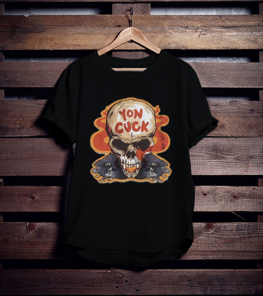 Mcelroy Yon Cuck Skull With Rats T-Shirt