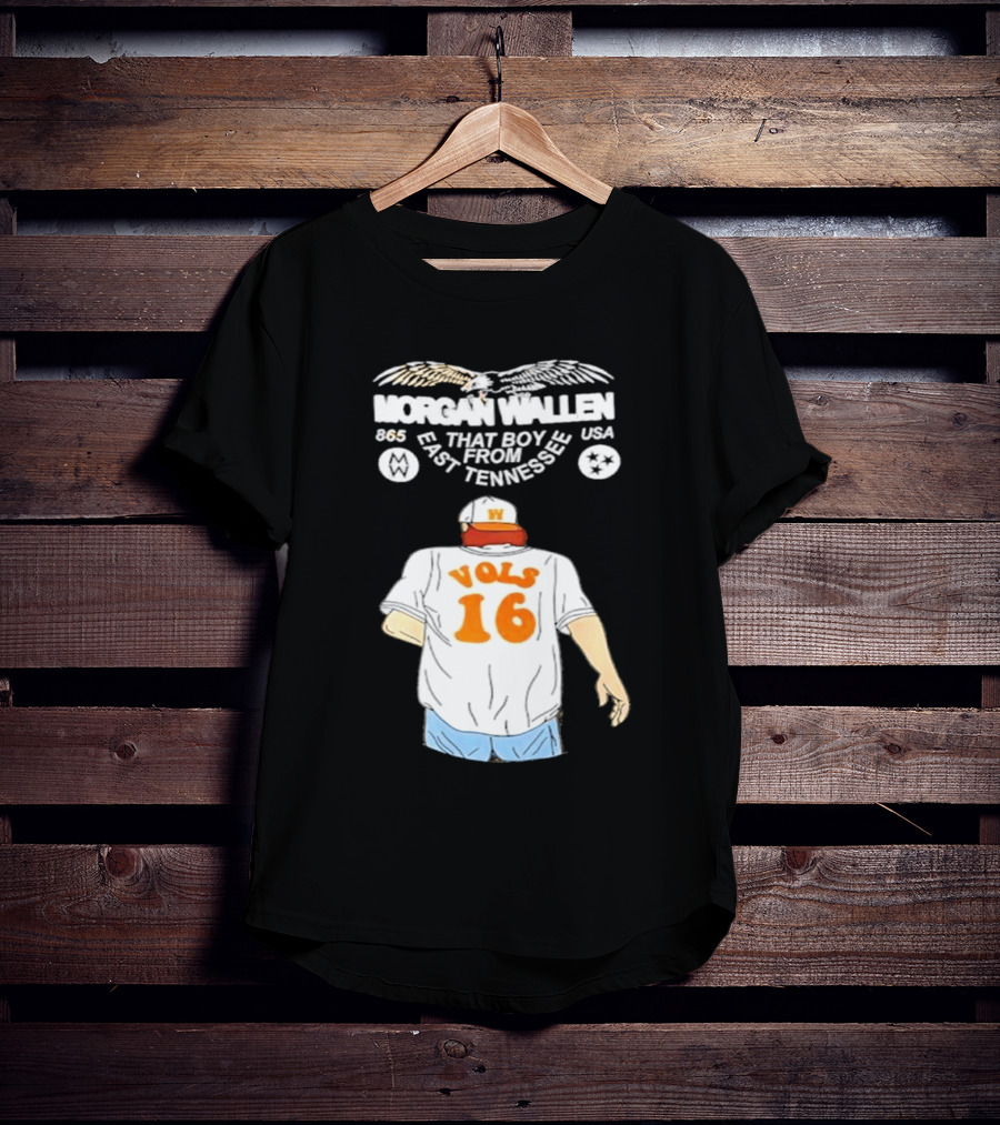 Morgan Wallen Vols 16 That Boy From East Tennessee USA 865 T-Shirt