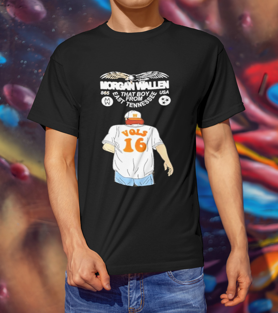 Morgan Wallen Vols 16 That Boy From East Tennessee USA 865 T-Shirt