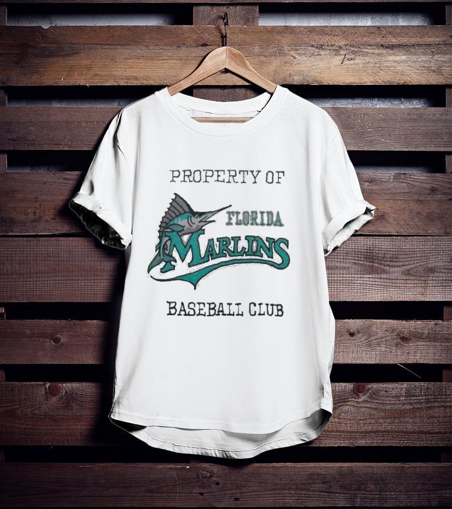 Property Of Florida Marlins Baseball Club T-Shirt