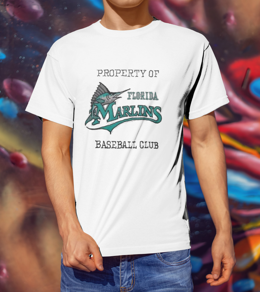 Property Of Florida Marlins Baseball Club T-Shirt