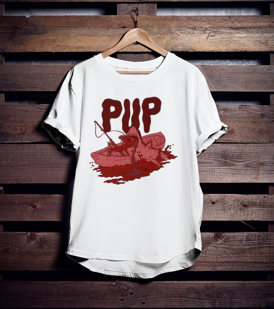 PUP Shark Attack Boat T-Shirt