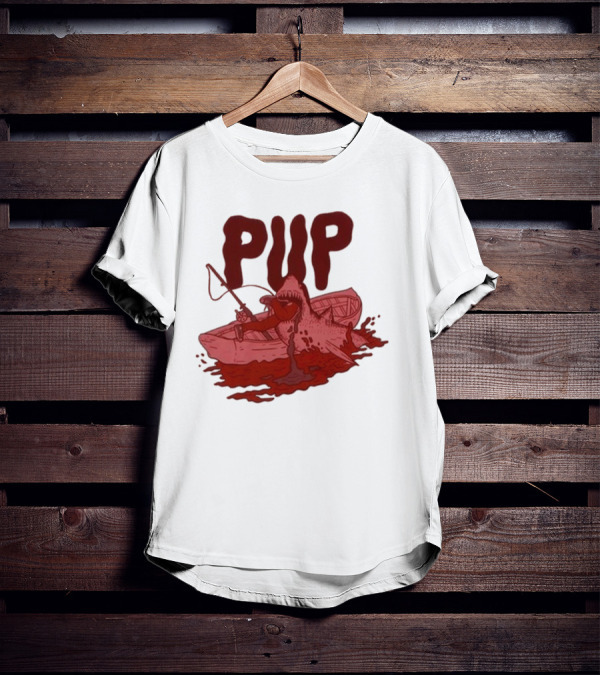 PUP Shark Attack Boat T-Shirt