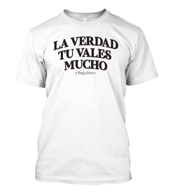 Benjy Chavez La Verdad Tu Vales Mucho Oversized Cafecito T-Shirt