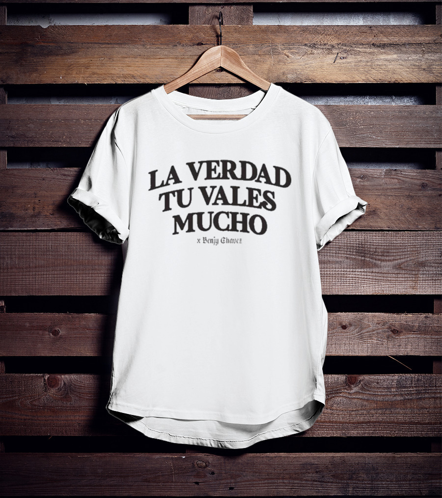 Benjy Chavez La Verdad Tu Vales Mucho Oversized Cafecito T-Shirt