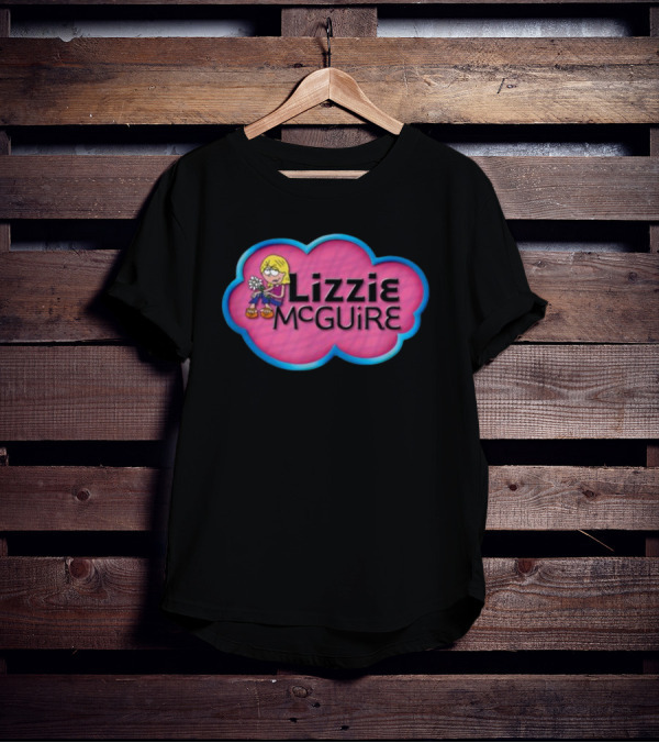 Lizzie McGuire Pink Cloud Cartoon T-Shirt