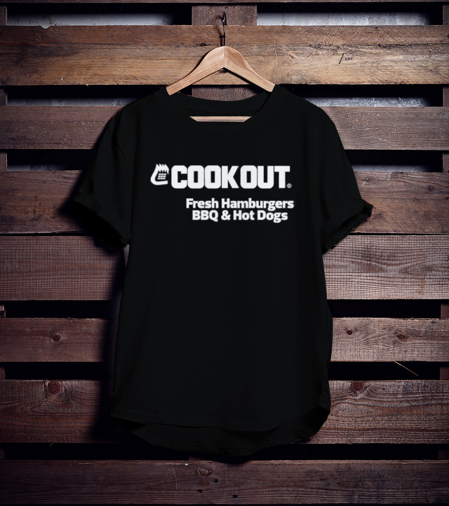 Cook Out Fresh Hamburgers BBQ And Hot Dogs T-Shirt