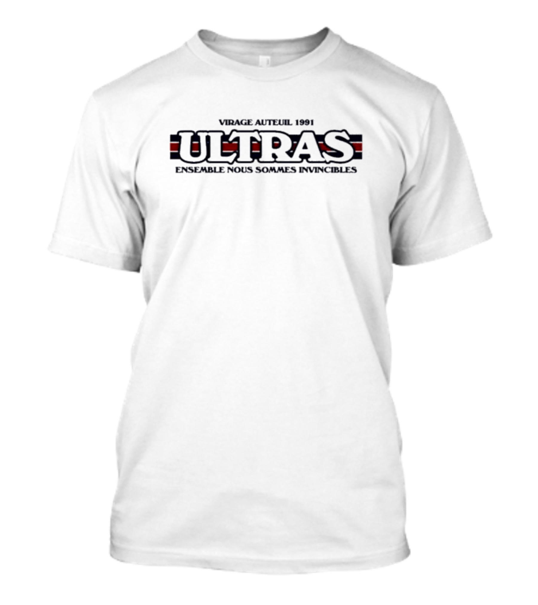 Virage Auteuil 1991 Ultras Ensemble Nous Sommes Invincibles T-Shirt