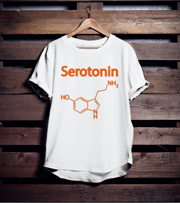 Serotonin Molecule Structure HO NH2 Chemistry T-Shirt