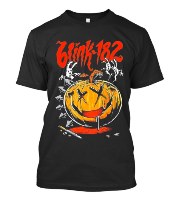 Blink-182 Halloween Pumpkin With Ghosts And Arrows T-Shirt