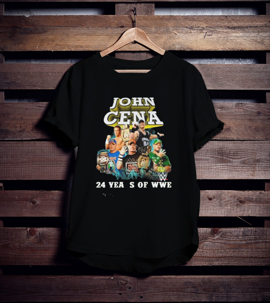 John Cena WWE Legacy 24 Years 2001-2025 Champion T-Shirt