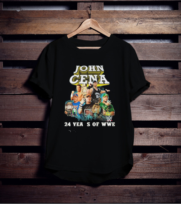 John Cena WWE Legacy 24 Years 2001-2025 Champion T-Shirt